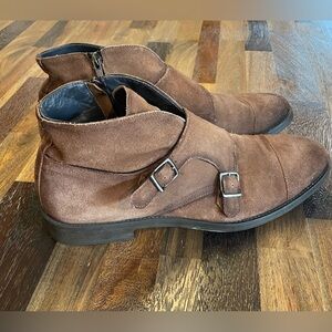 To Boot New York - Monk Strap Suede Boots - Made in Italy